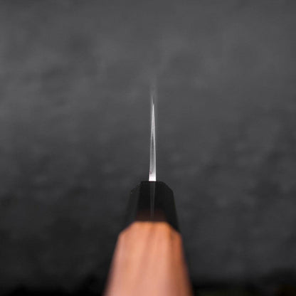 Nakiri Blue Steel #2 Stainless Clad Nashiji Buffalo Teak Handle 165mm