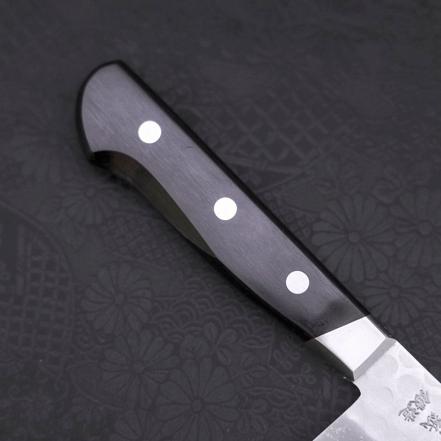 Nakiri Blue Steel #2 Tsuchime Stainless Clad Western Handle 165mm