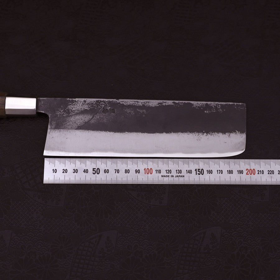 Nakiri Blue Steel #2 Walnut Handle 200mm