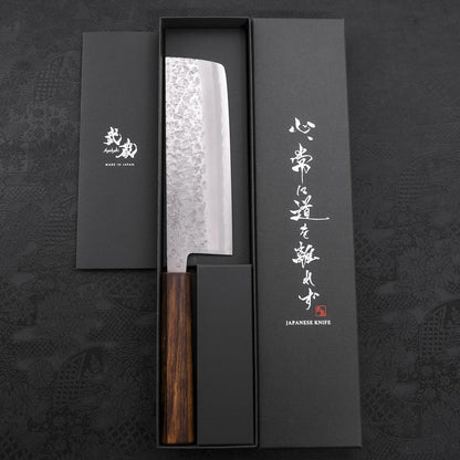 Nakiri Chromax Mirror Tsuchime Sumi Urushi Handle 165mm