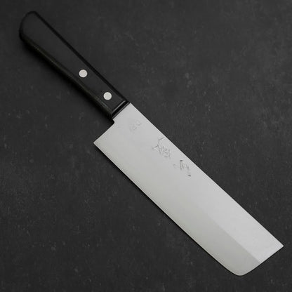 Nakiri Chromax Polished Western Black Handle 165mm