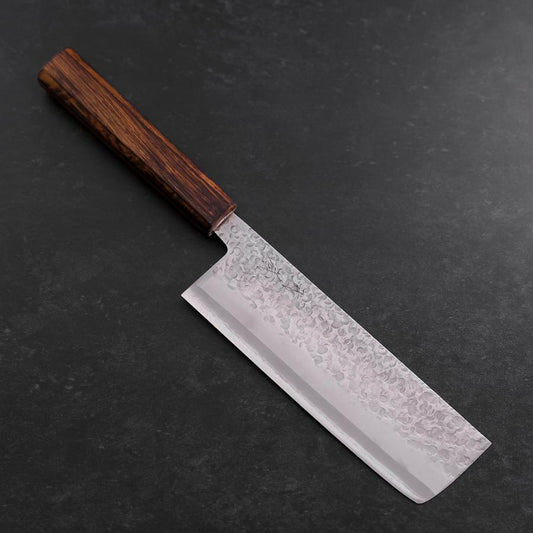 Nakiri Chromax Tsuchime Sumi Urushi Handle 165mm