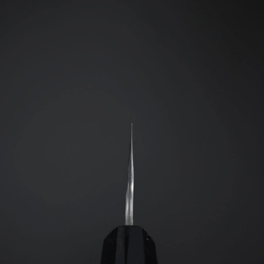 Nakiri Cobalt Stainless HRC62 Kurouchi Damascus  Buffalo Ebony Handle 165mm