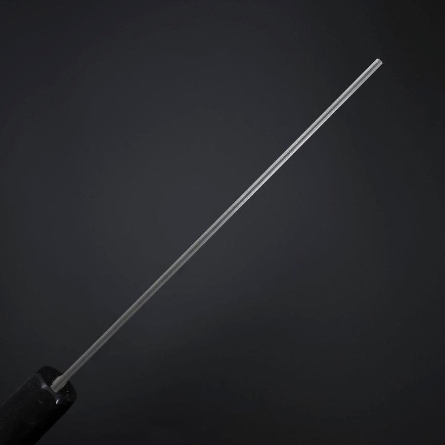 Nakiri Cobalt Stainless HRC62 Kurouchi Damascus  Buffalo Ebony Handle 165mm