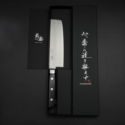 Nakiri Molybdenum Polished Western Black Handle 160mm