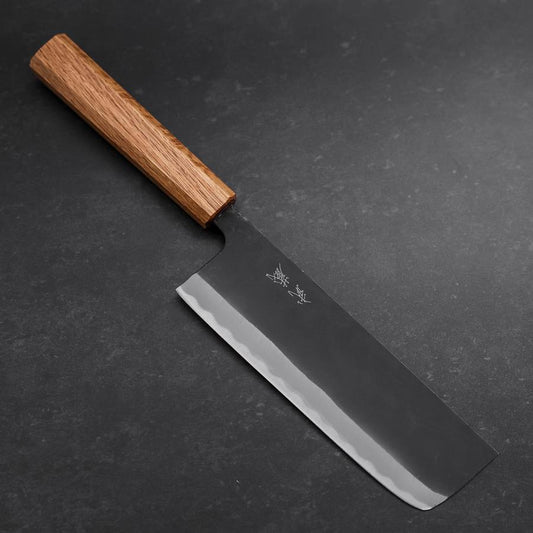 Nakiri SK Steel Kurouchi Oak Handle 170mm