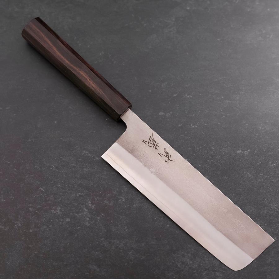 Nakiri SKD11 Nashiji Ebony Handle 165mm