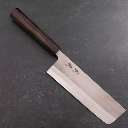 Nakiri SKD11 Nashiji Ebony Handle 165mm