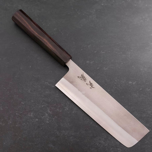 Nakiri SKD11 Nashiji Ebony Handle 165mm
