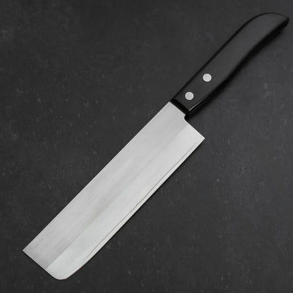 Nakiri SKD12 Polished Western Black Handle 165mm