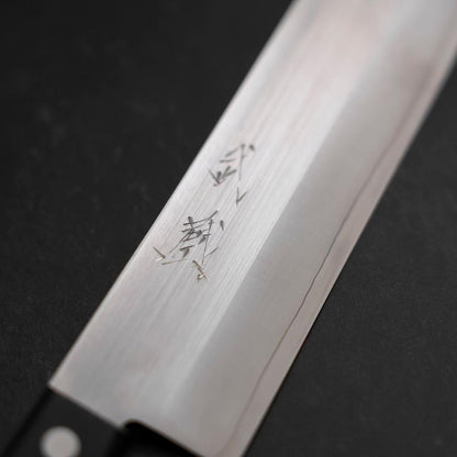 Nakiri SKD12 Polished Western Black Handle 165mm