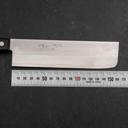 Nakiri SKD12 Polished Western Black Handle 165mm
