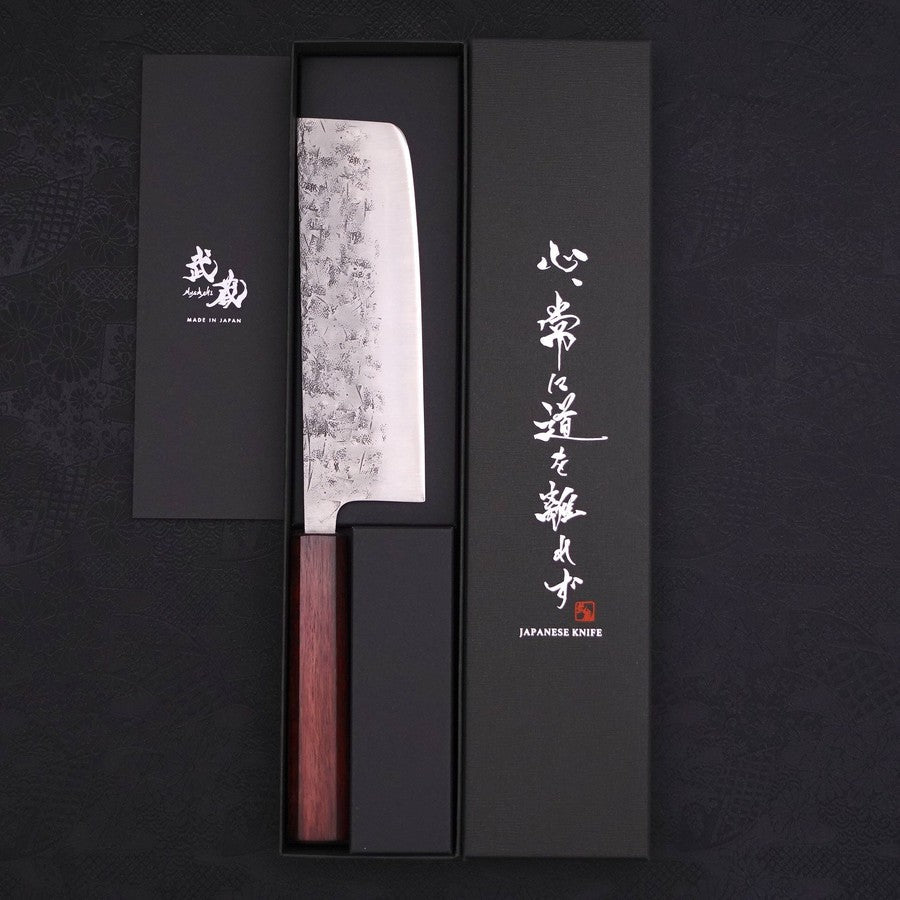 Nakiri SLD Nashiji Washi Purple Urushi Handle 165mm