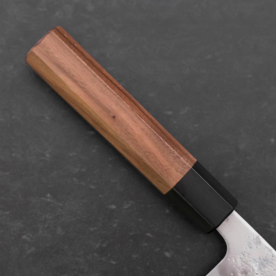 Nakiri Silver Steel #3 Nashiji Walnut Handle 165mm