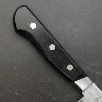 Nakiri Stainless Clad Blue Steel #2 Tsuchime Western Black Handle 170mm