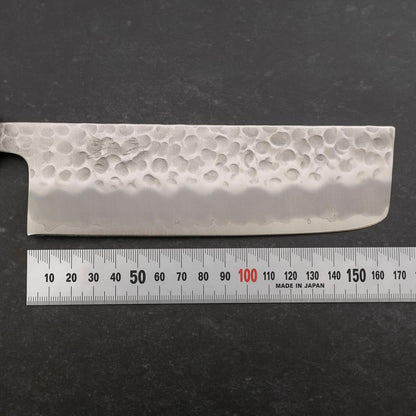 Nakiri Stainless Clad White Steel #2 Tsuchime Yaki Urushi Handle 165mm