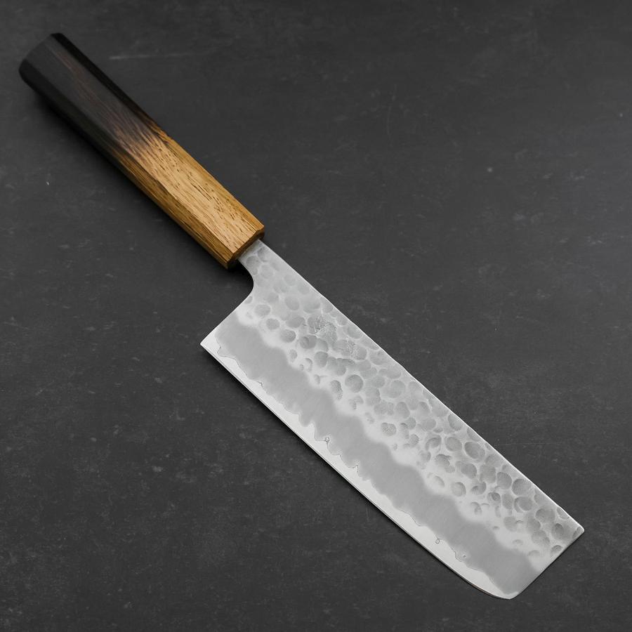 Nakiri Stainless Clad White Steel #2 Tsuchime Yaki Urushi Handle 165mm