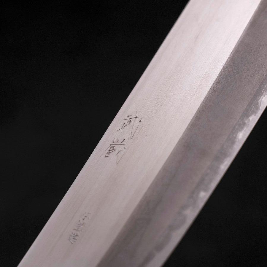 Nakiri Stainless Clad White Steel #2 Polished Yaki Urushi Handle 165mm