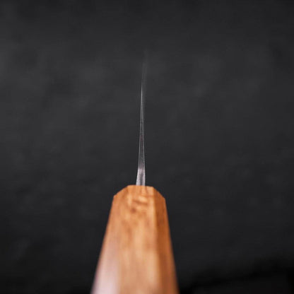 Nakiri Stainless Clad White Steel #2 Polished Yaki Urushi Handle 165mm