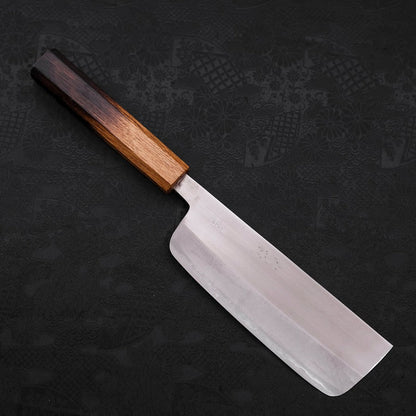Nakiri Stainless Clad White Steel #2 Polished Yaki Urushi Handle 165mm