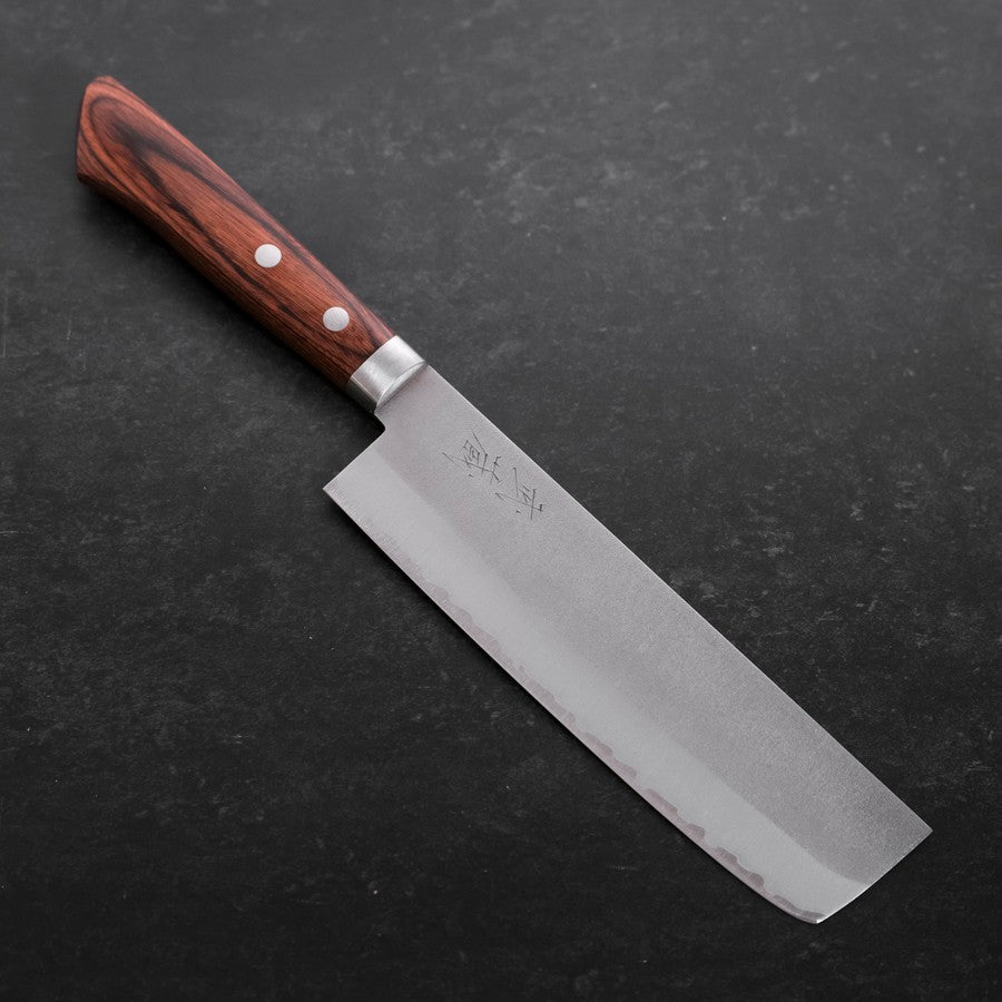 Nakiri VG-1 Nashiji Western Mahogany Handle 165mm