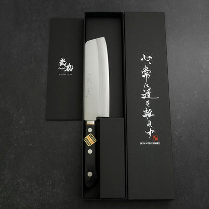 Nakiri VG-1 Polished Western Black Handle 160mm