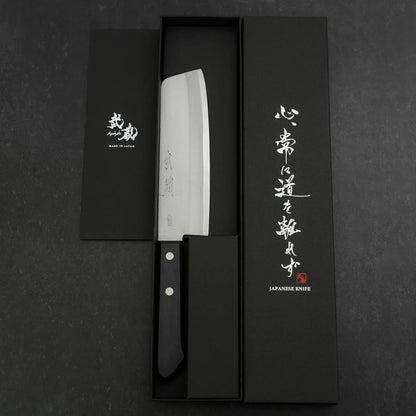 Nakiri VG-1 Polished Western Black Handle 160mm