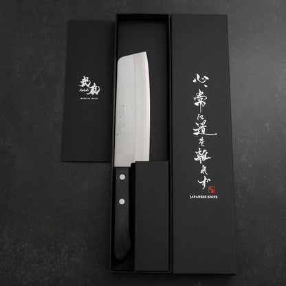 Nakiri VG-1 Polished Western Black Handle 160mm (Tsuba-nashi) Limited