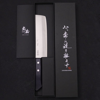 Nakiri VG-1 Polished Western Black Handle 160mm (Tsuba-nashi)