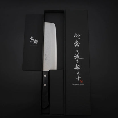 Nakiri VG-1 Polished Western Black Handle 165mm (Tsuba-nashi)