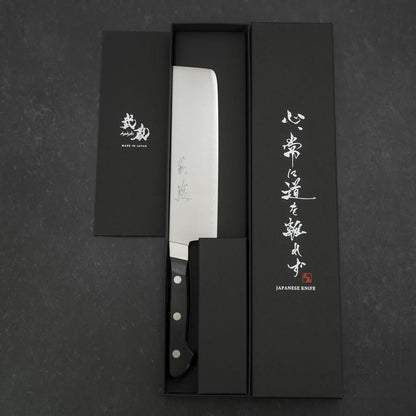 Nakiri VG-1 Polished Western Black Handle 170mm
