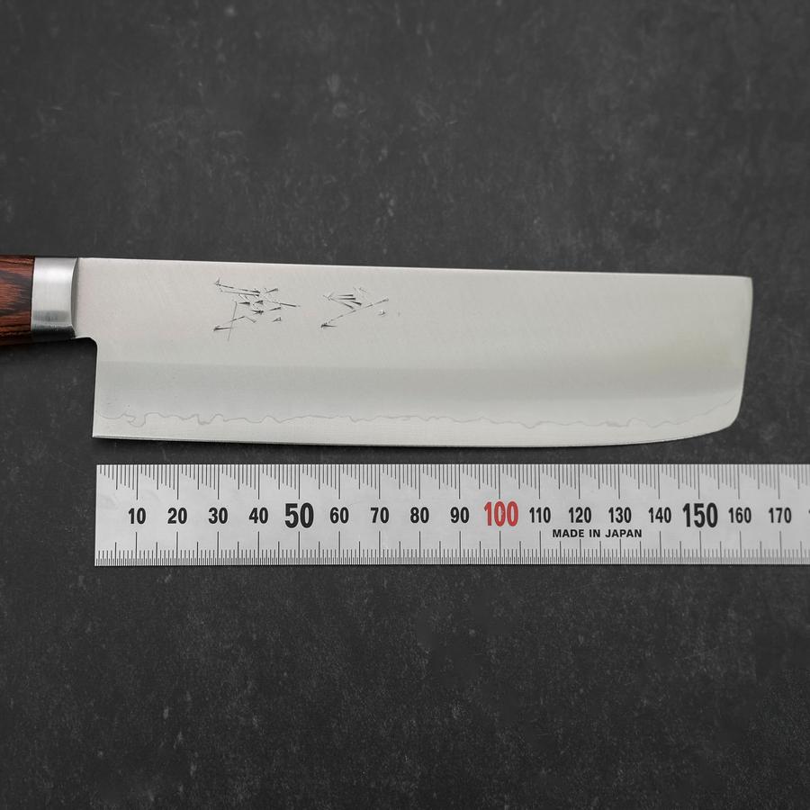 Nakiri VG-1 Polished Western Mahogany Handle 165mm