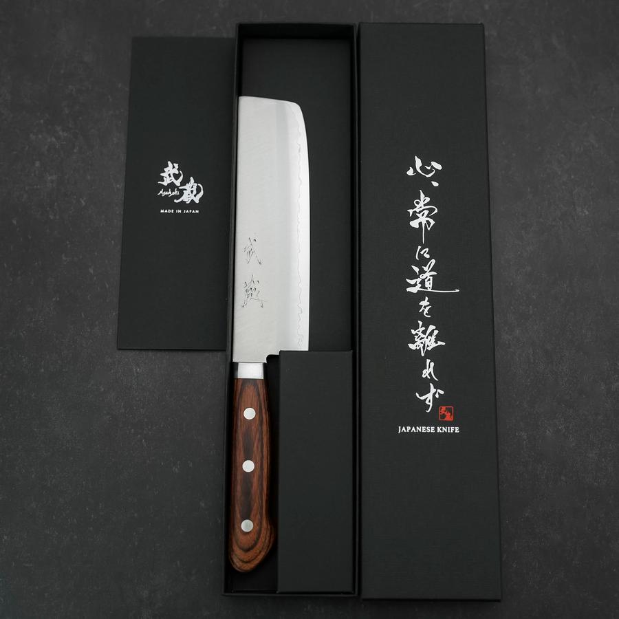 Nakiri VG-1 Polished Western Mahogany Handle 165mm