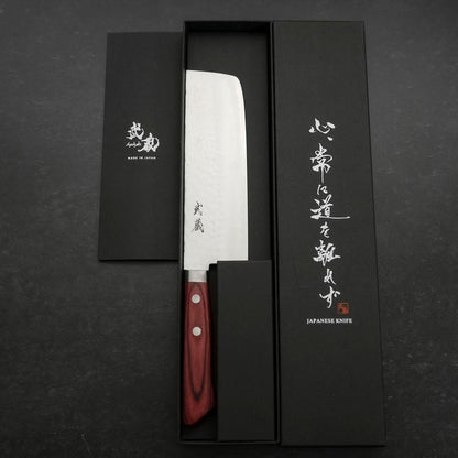 Nakiri VG-1 Tsuchime Western Red Mahogany Handle 165mm