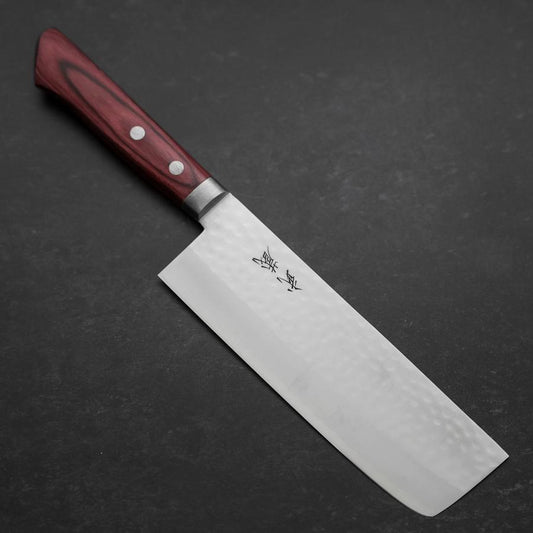 Nakiri VG-1 Tsuchime Western Red Mahogany Handle 165mm