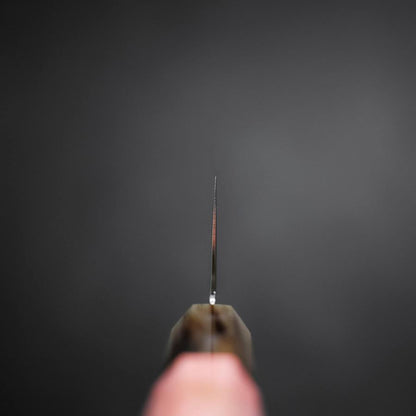 Nakiri VG-10 Damascus Buffalo Dark Pink Maple Handle 170mm