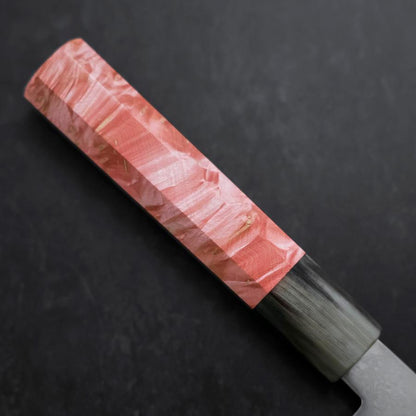 Nakiri VG-10 Damascus Buffalo Dark Pink Maple Handle 170mm
