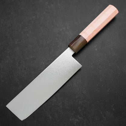 Nakiri VG-10 Damascus Buffalo Light Pink Maple Handle 170mm