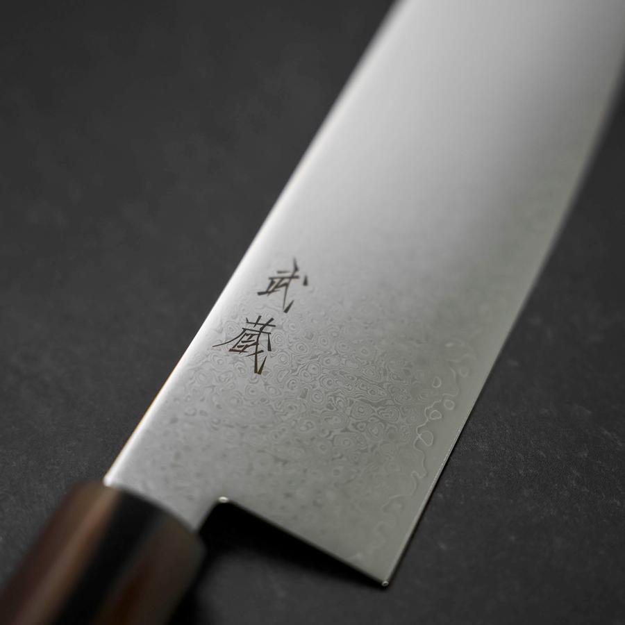Nakiri VG-10 Damascus Buffalo Light Pink Maple Handle 170mm