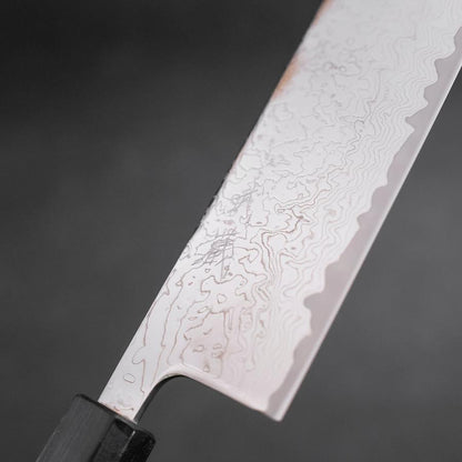 Nakiri VG-10 Damascus Dark Blue Urushi Handle 165mm