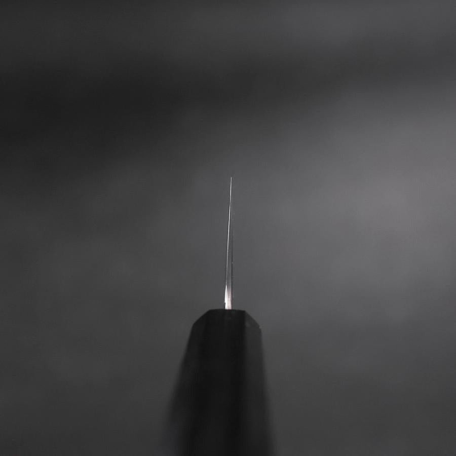 Nakiri VG-10 Damascus Dark Blue Urushi Handle 165mm