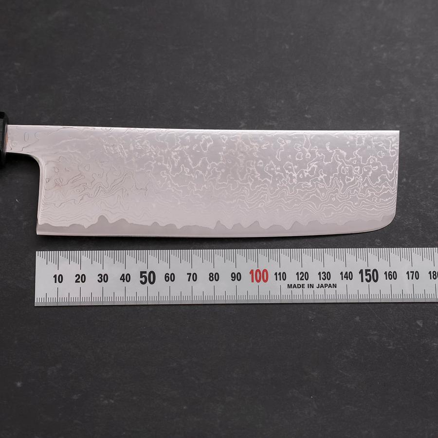 Nakiri VG-10 Damascus Dark Blue Urushi Handle 165mm