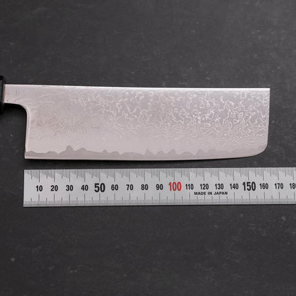 Nakiri VG-10 Damascus Dark Blue Urushi Handle 165mm
