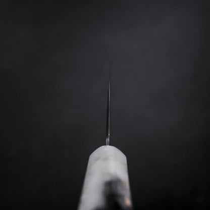 Nakiri VG-10 Damascus Ocean White Black Gold Handle 165mm