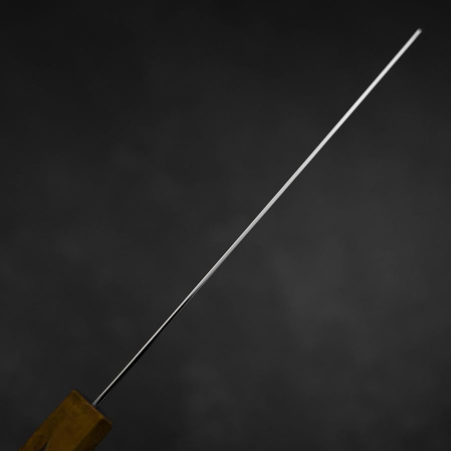 Nakiri VG-10 Damascus Yellow-Brown Birch Handle 170mm (6.7”)-[Musashi]-[Japanese-Kitchen-Knives]