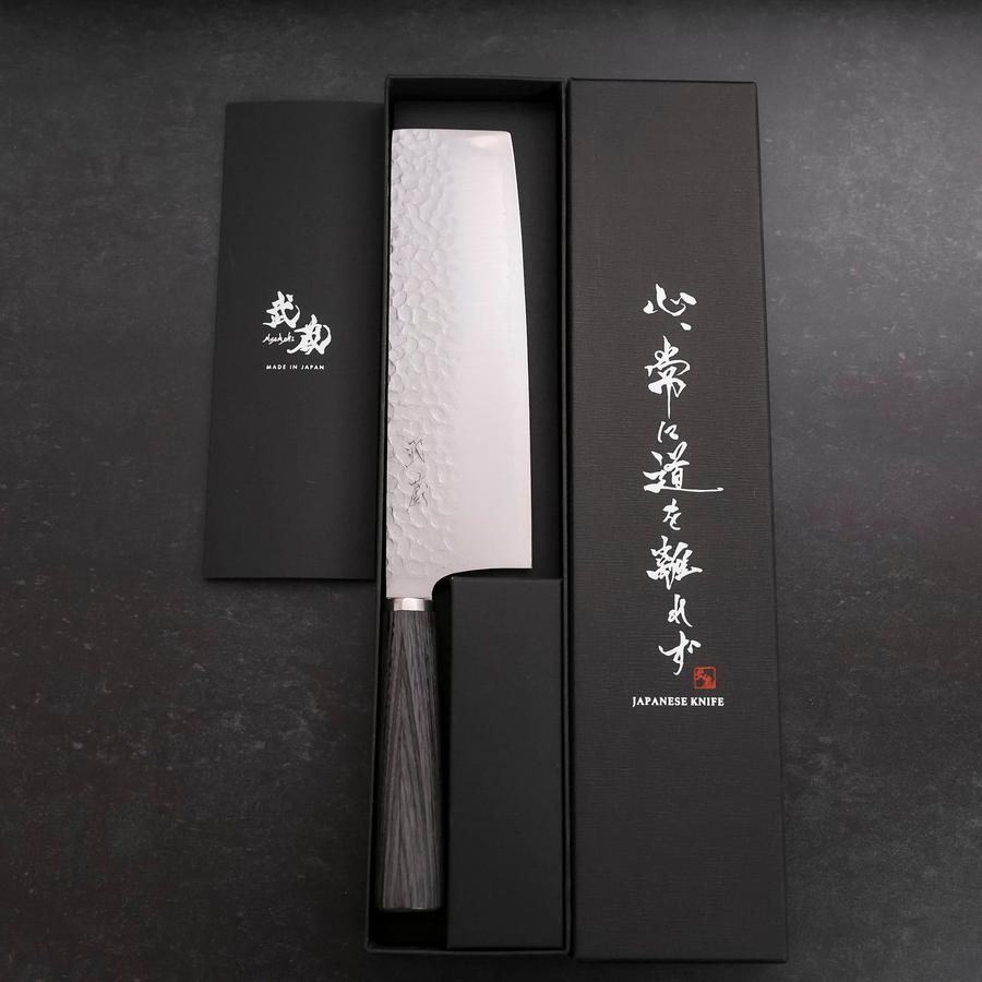 Nakiri VG-10 Tsuchime Cherry Charcoal Handle 180mm