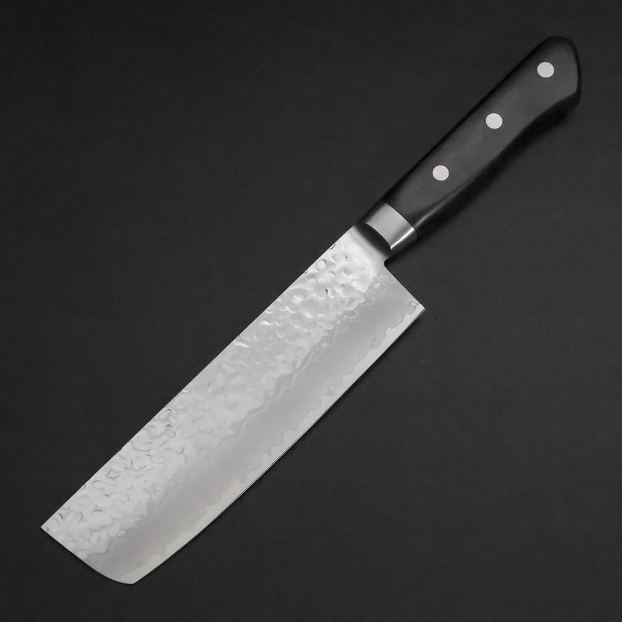 Nakiri VG-10 Tsuchime Damascus Western Black Handle 165mm