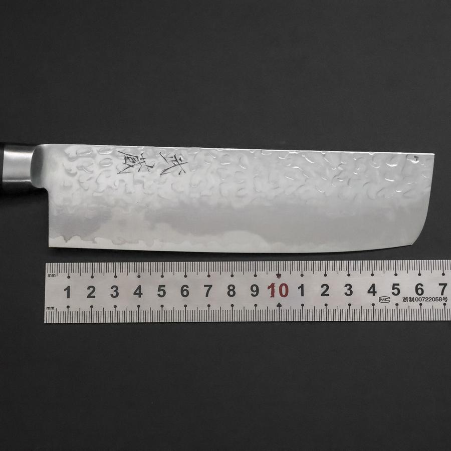 Nakiri VG-10 Tsuchime Damascus Western Black Handle 165mm