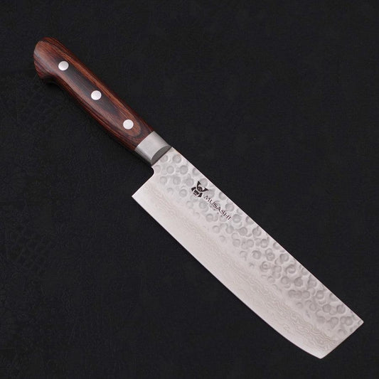 Nakiri VG-10 Tsuchime Damascus Western Handle 165mm