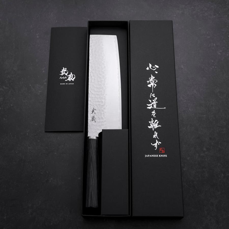 Nakiri VG-10 Tsuchime Oval Purple Handle 180mm